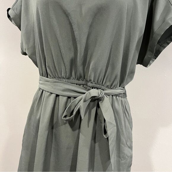 Maurice’s casual pale Olive mini Dress size medium - Picture 4 of 13